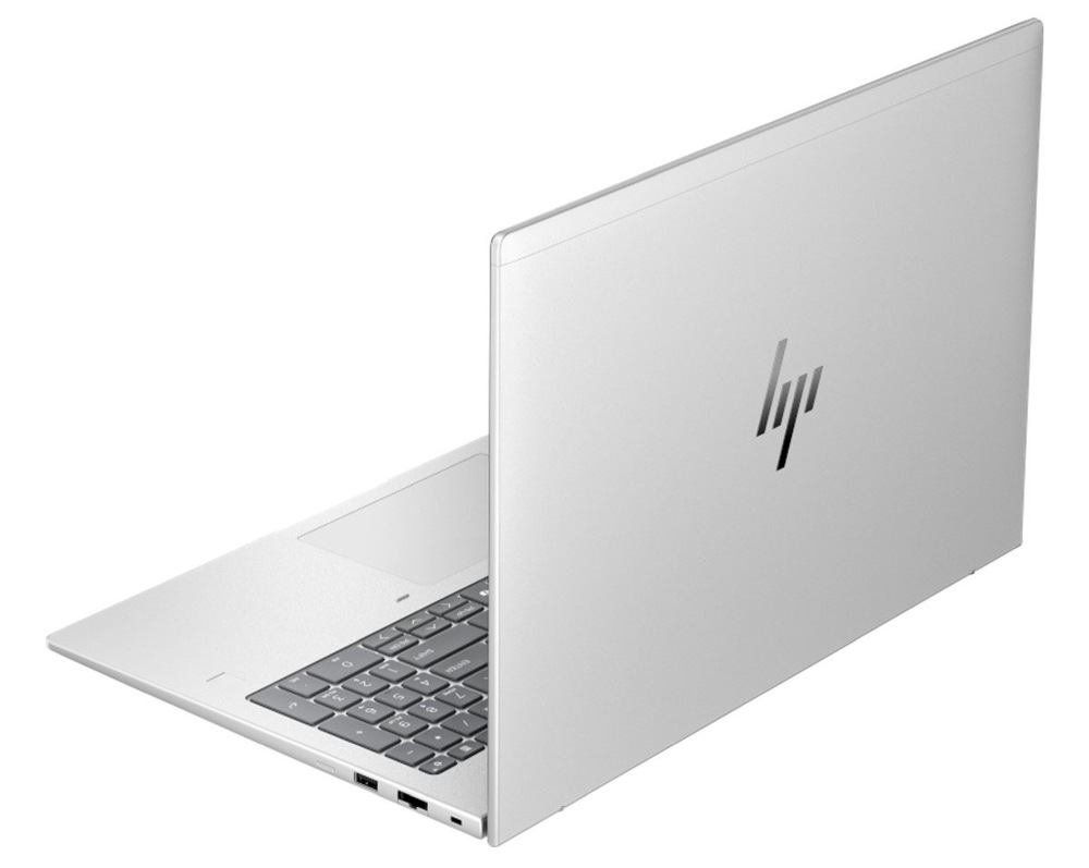 Notebook HP Elitebook 6 G1i 16" stříbrný Otevřený notebook HP Elitebook 6 G1i 16" zezadu