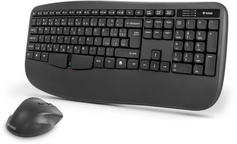 Klávesnice s myší YENKEE YKM 2009CS Combo WL Manta černá
