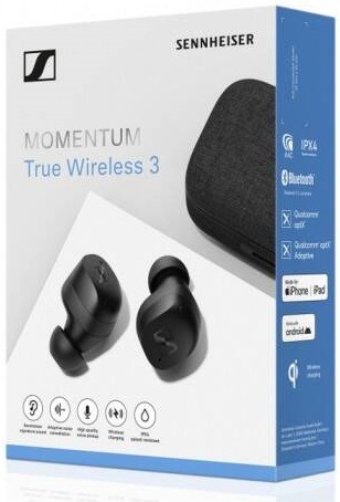 Sluchátka Sennheiser Momentum True Wireless 3 černá