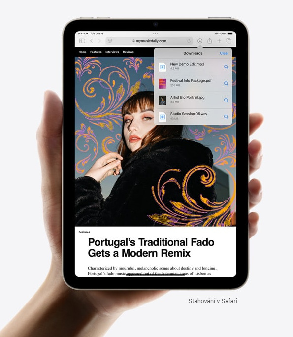 Dotykový tablet Apple iPad mini (2024) Wi-Fi 256 GB - hvězdně bílý