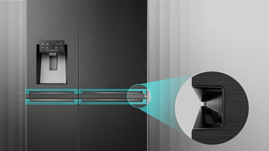Americká lednice Hisense RS818N4TFC černá Americká chladnička Hisense RS818N4TFC, černá, elegantní design