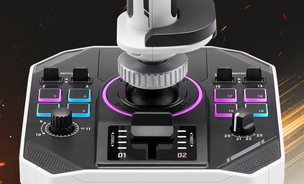 Joystick Thrustmaster Sol-R 2 HOSAS Space Sim Duo bílý Joystick Thrustmaster Sol-R 2 HOSAS Space Sim Duo bílý