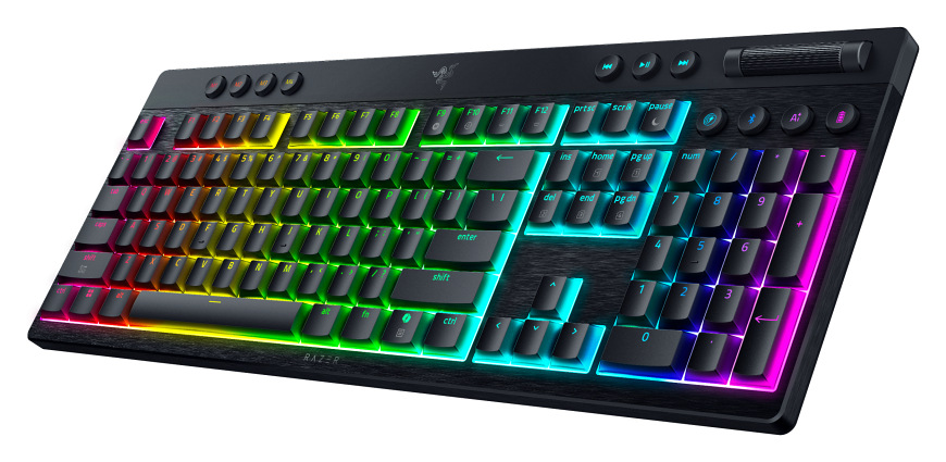 Klávesnice Razer BlackWidow V4 Low-profile HyperSpeed (Yellow Switch), US layout černá Klávesnice Razer BlackWidow V4 Low-profile HyperSpeed (Yellow Switch), US layout černá