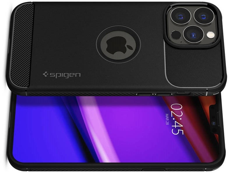 Kryt na mobil Spigen Rugged Armor na Apple iPhone 13 Pro Max černý