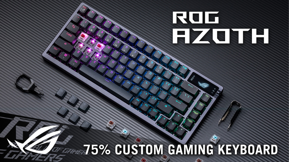 Klávesnice Asus ROG AZOTH (ROG NX RED/PBT) - US černá Klávesnice Asus ROG AZOTH (ROG NX RED/PBT) - US černá