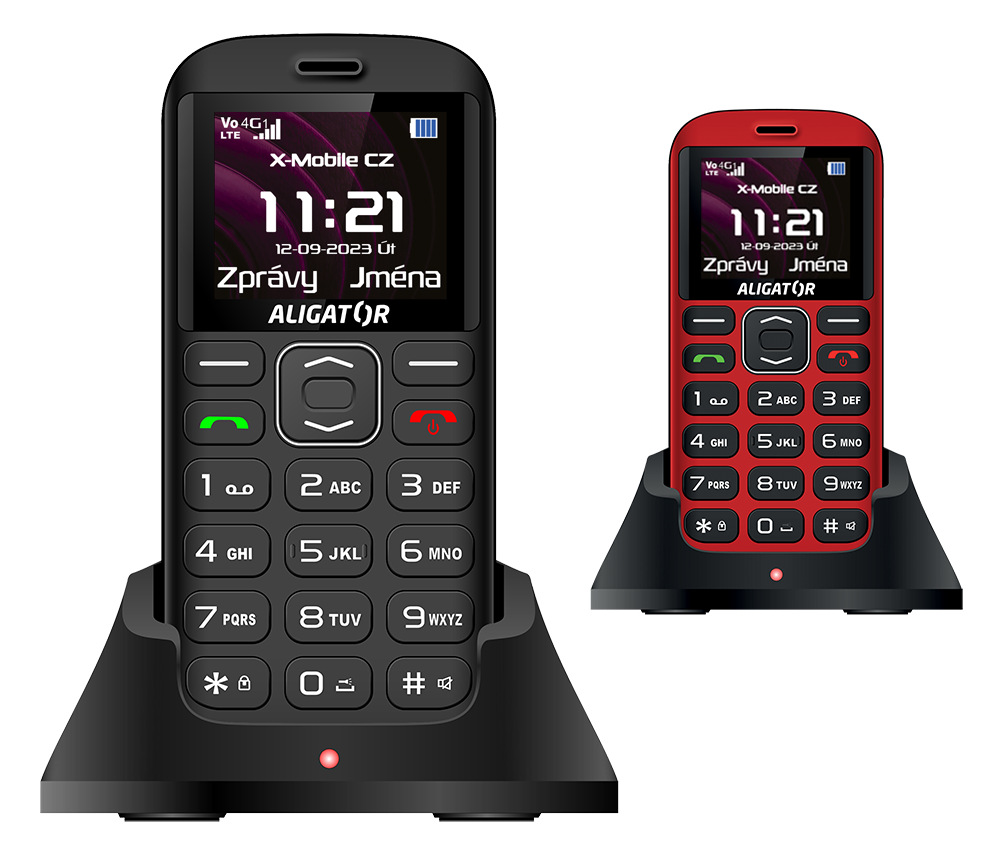 Mobilní telefon Aligator A720 4G Senior černý