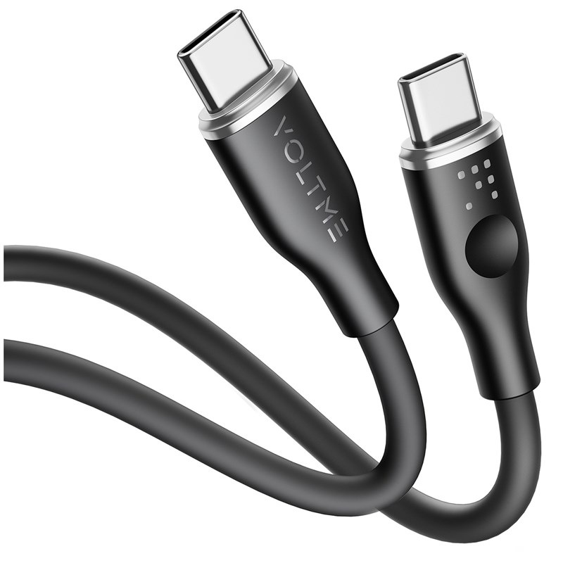 Kabel Voltme Powerlink Moss Series USB-C/USB-C, CTC 3A/60W 1m černý