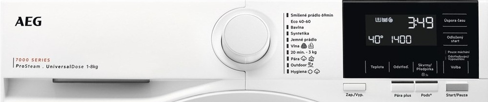 AEG LFR71844SUC ovládací panel