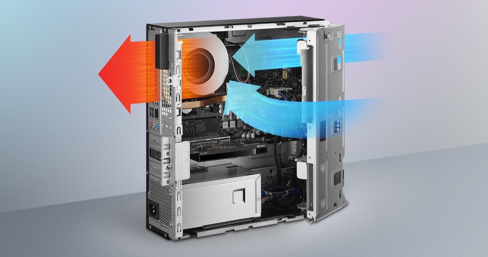 Pokročilé chlazení s heat pipe a optimalizovaným airflow udrží stabilní výkon bez přehřívání