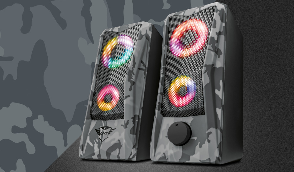 Reproduktory Trust GXT 606 Javv RGB-Illuminated 2.0 šedé Reproduktory Trust GXT 606 Javv RGB-Illuminated 2.0 šedé
