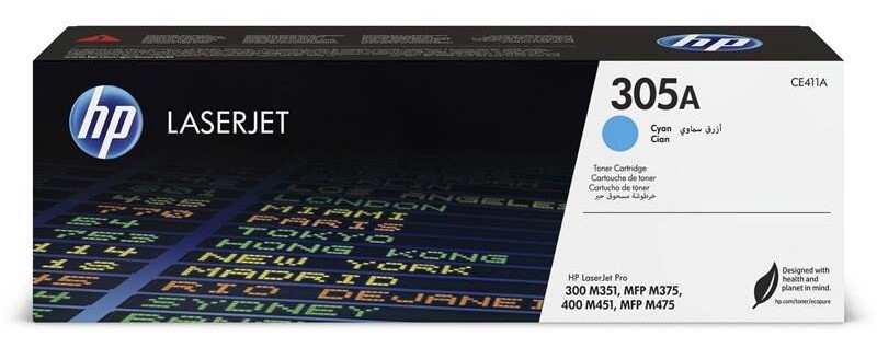 Toner HP 305A, 2 600 stran azurový