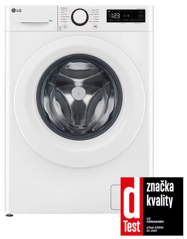 Pračka LG FSR5A94WH bílá Pračka LG FSR5A94WH d test