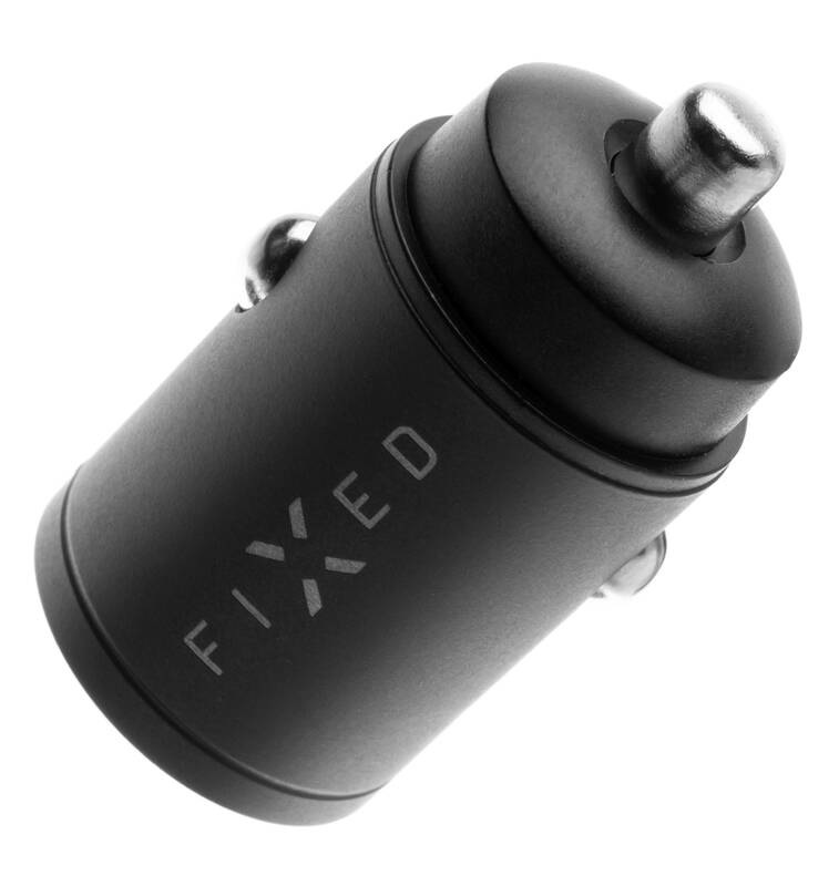 Adaptér do auta FIXED USB-C PD, USB QC 3.0, 30W černý Adaptér do auta FIXED USB-C PD, USB QC 3.0, 30W černý