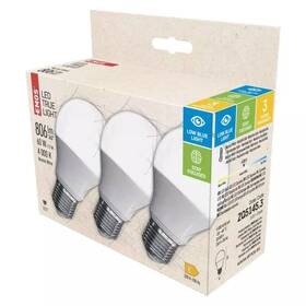 Žárovka LED EMOS klasik, 7,2W, E27, neutrální bílá, 3 ks (ZQ51453)