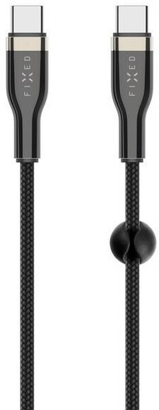 Kabel FIXED USB-C/USB-C s podporou PD, 100W, 1,2m černý