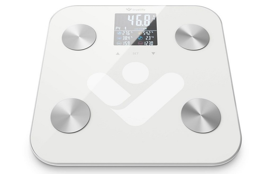 Osobní váha TrueLife FitShape S6 BT bílá/sklo Osobní váha TrueLife FitShape S6 BT bílá/sklo