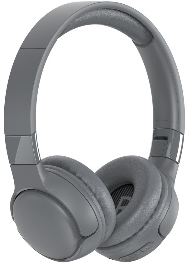 Sluchátka HONOR CHOICE Headphones Lite šedá Sluchátka natočená mírně z boku ukazující ovládací tlačítka na náušníku.