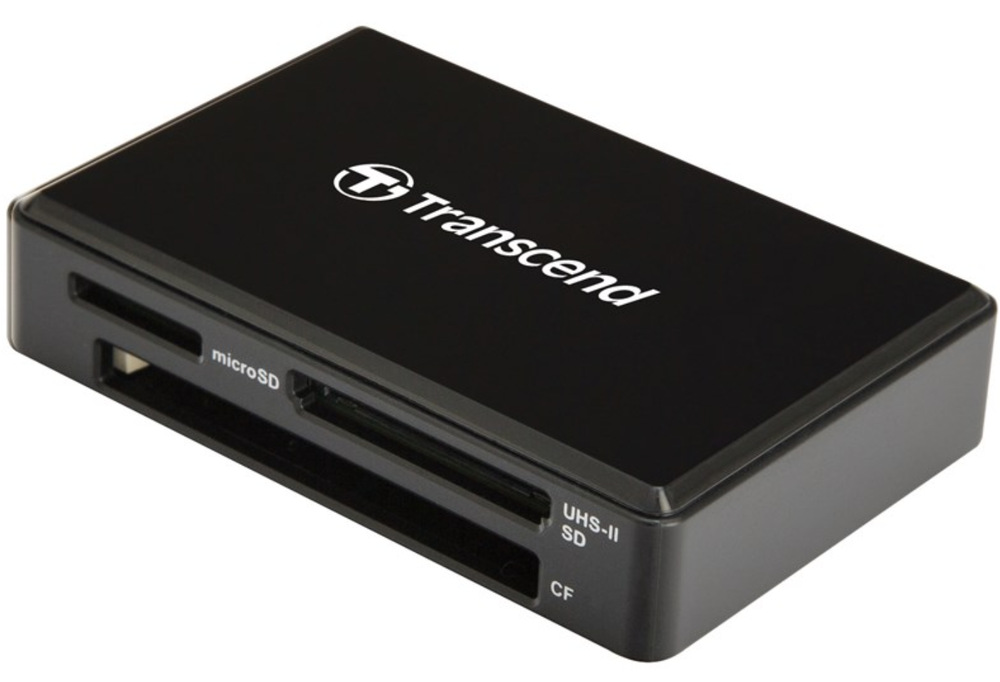 Čtečka paměťových karet Transcend RDF9, USB-A/SDHC, SDXC, microSDHC, microSDXC, CompactFlash černá
