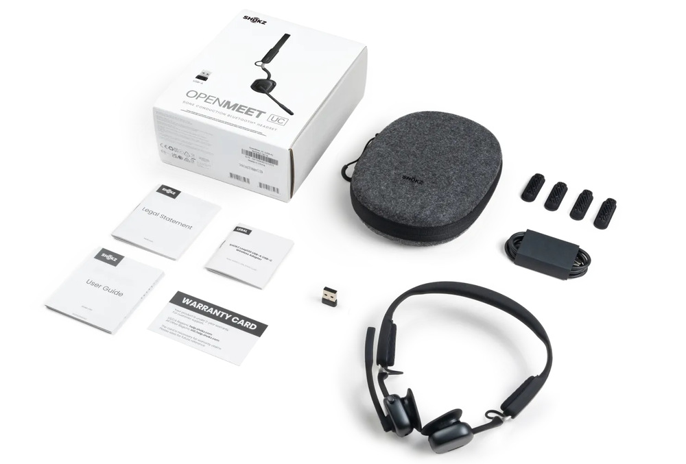 Sluchátka Shokz OpenMeet UC, Bluetooth černá Sluchátka Shokz OpenMeet UC, Bluetooth černá