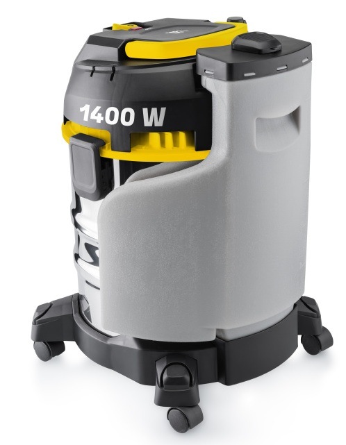Boční pohled na víceúčelový vysavač Hyundai VC5850 bez příslušenství