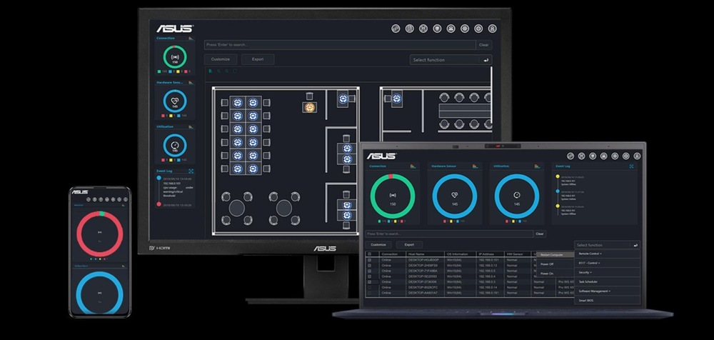 Správu desky provádíte přehledně přes rozhraní ASUS Control Center Express