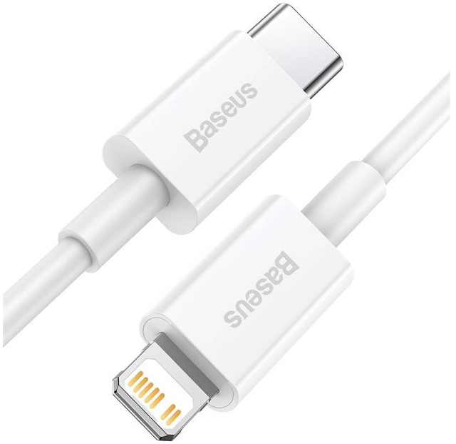 Kabel Baseus Superior Series USB-C/Lightning 20W 1m bílý Kabel Baseus Superior Series USB-C/Lightning 20W 1m bílý