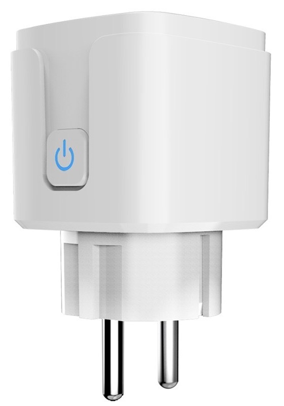 Chytrá Wi-Fi zásuvka WG SMART s měřením spotřeby energie, bílá barva