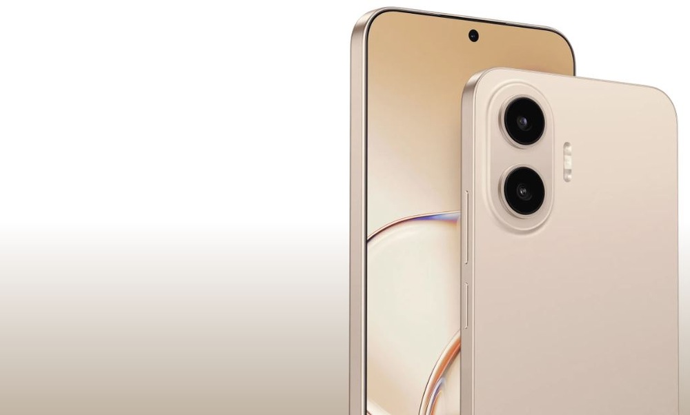 Mobilní telefon TCL P80 8 GB / 256 GB zlatý Přední a zadní strana mobilního telefonu TCL P80