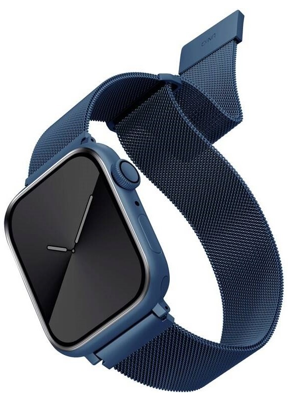 Řemínek Uniq Dante na Apple Watch 42/44/45/49mm modrý