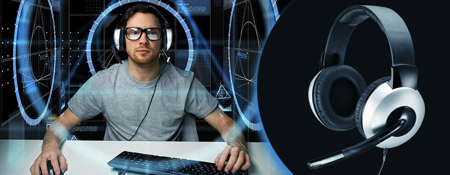Headset Genius HS-05A černý/stříbrný