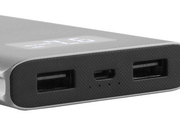 Powerbanka GoGEN 10000 mAh, LCD displej stříbrná Powerbanka GoGEN 10000 mAh, LCD displej stříbrná