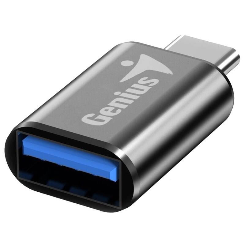 Redukce Genius ACC-C2A, USB-A/USB-C šedá