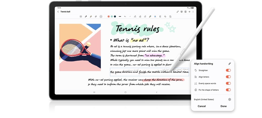 Dotykový tablet Samsung Galaxy Tab S10 Lite 6 GB / 128 GB + dotykové pero červený