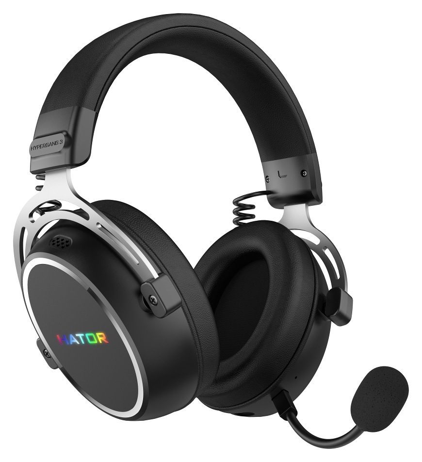Headset HATOR Hypergang 3 Wireless s náhlavním mostem a připojeným mikrofonem