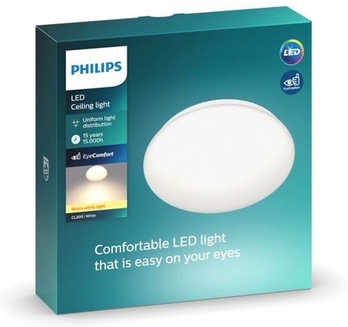 Stropní svítidlo Philips CL200, 10W, teplá bílá, 25 cm bílé svitidlo_philips