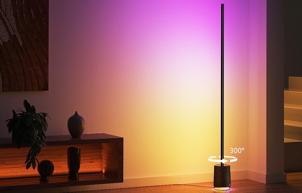 Stojací lampa Govee Floor Lamp Pro RGBICWW LED + ovladač CZ černá