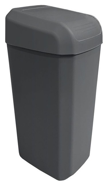 Odpadkový koš Denox s objemem 45 litrů, antracitová barva