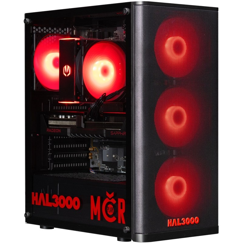 Herní počítač HAL3000 MČR Finale Pro R5-7600, RAM 32GB, SSD 1024 GB ,Radeon RX 9070, Microsoft Windows 11 Home - černý