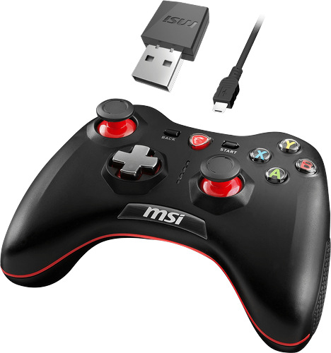 Gamepad MSI Force GC30, bezdrátový, pro PC, PS3, Android černý Gamepad MSI Force GC30, bezdrátový, pro PC, PS3, Android černý