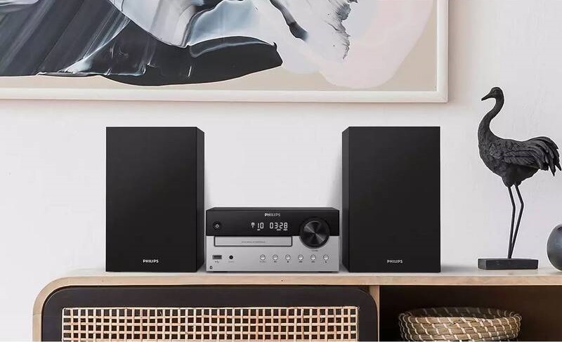 Mikrosystém Philips TAM4205 černý/stříbrný Mikrosystém Philips TAM4205 černý/stříbrný