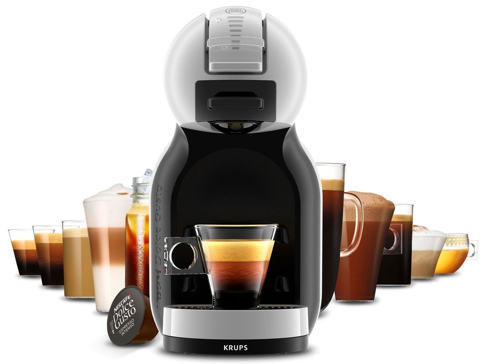 Kapslový kávovar Krups NESCAFÉ Dolce Gusto Mini Me KP123BCE+ kapsle Barista 96 ks šedý Kapslový kávovar Krups NESCAFÉ Dolce Gusto Mini Me KP123BCE+ kapsle Barista 96 ks šedý