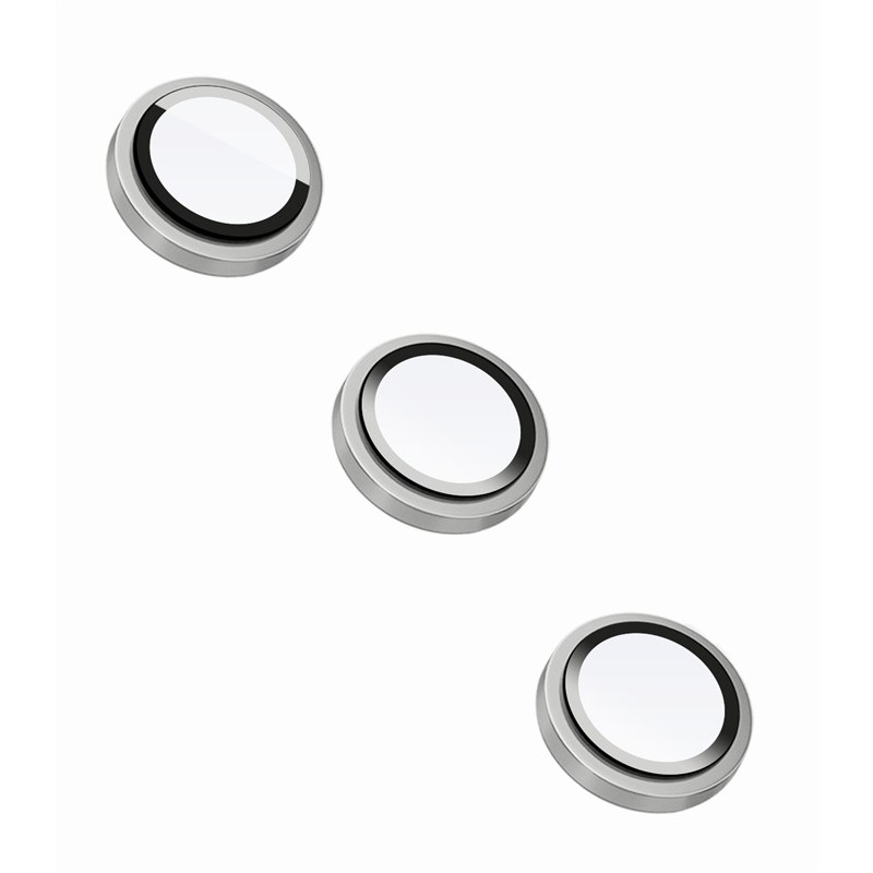 Ochranné sklo čočky fotoaparátu FIXED Camera Glass na Samsung Galaxy A15/A15 5G stříbrné