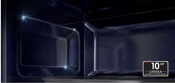 Detail vnitřního prostoru mikrovlnky Samsung MS23K3513AK/EO