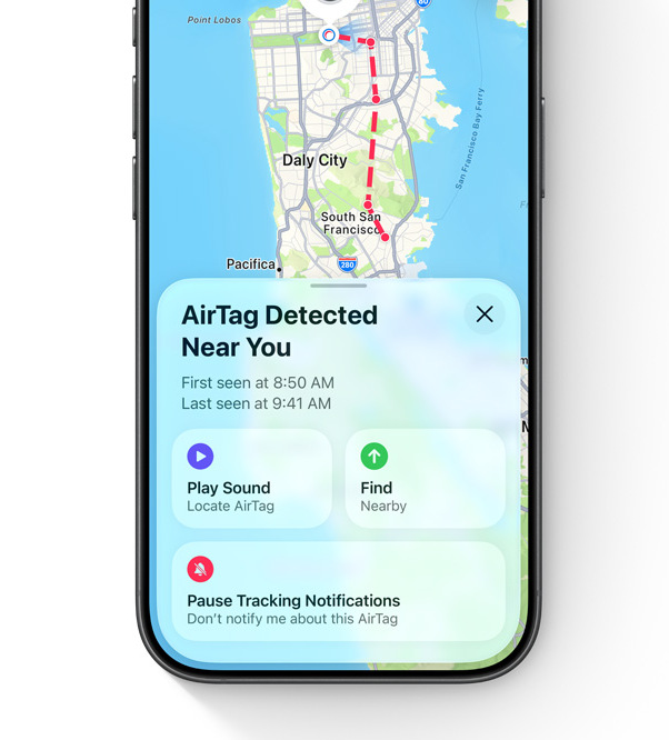 Apple AirTag (2. generace) dbá i na soukromí a bezpečnost