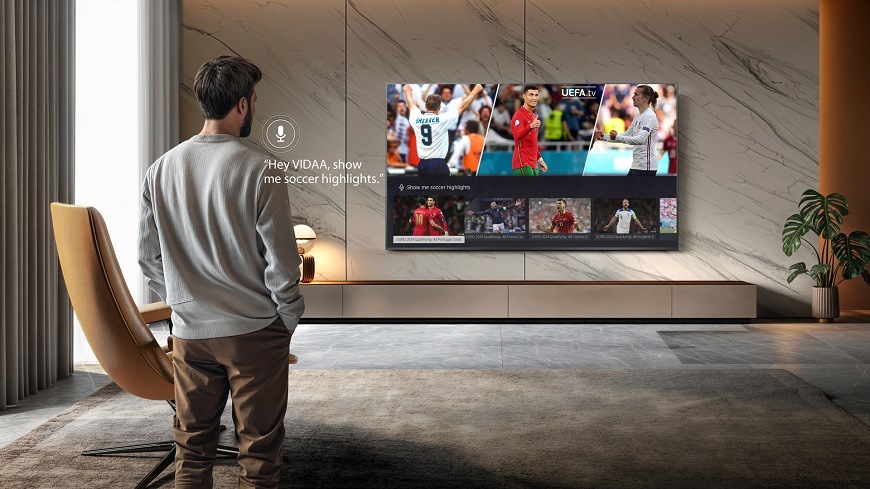Hisense TV 65U7QPRO, hlasové ovládání