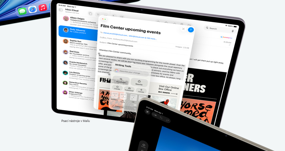 Apple iPad Air si rozumí také s Apple Intelligence