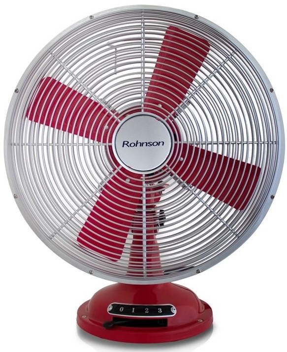 Ventilátor stolní Rohnson R-866 červený/kovový