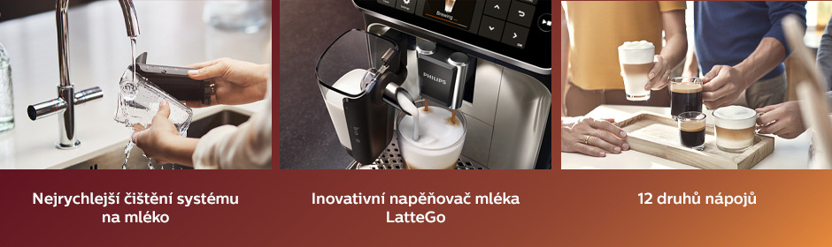 Automatický kávovar Philips Series 5400 LatteGo EP5447/90