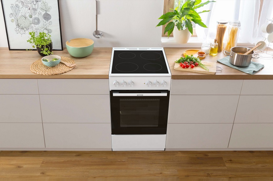 Sklokeramický sporák Gorenje GEC5A61WG bílý Elektrický sporák Gorenje GEC5A61WG, bílá