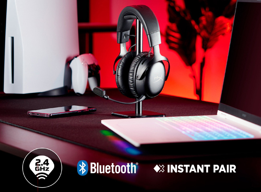 Headset HyperX Cloud III S Wireless černý/červený Headset HyperX Cloud III S Wireless černý/červený